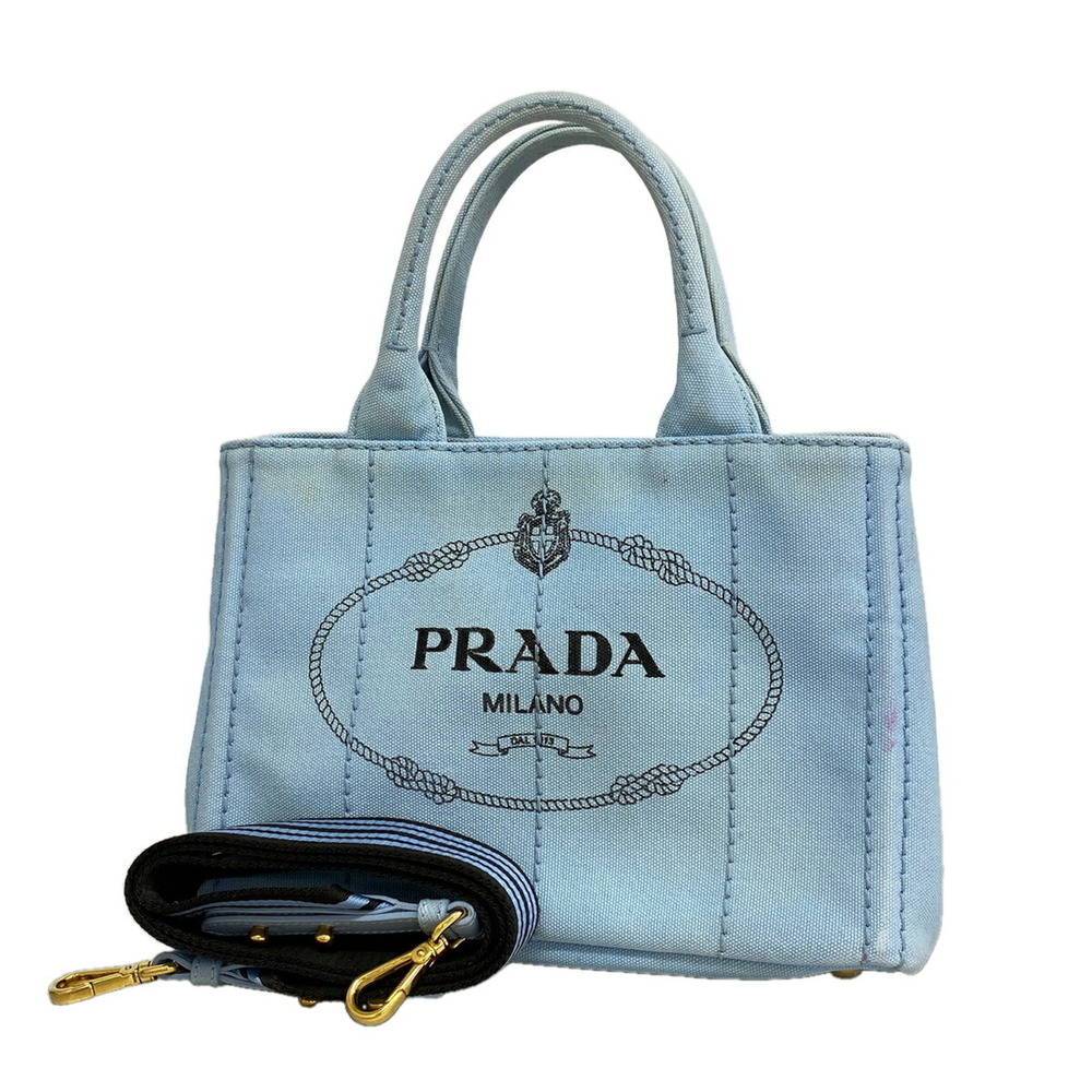 Prada Canapa Canvas 2-Way Tote Bag for Women